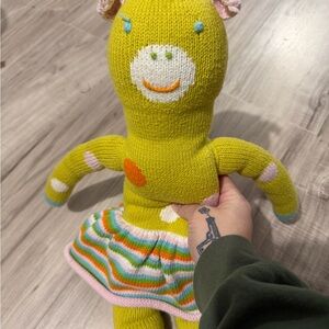 Cheerful Yellow Knitted Stuffed Animal- Blabla Giraffe